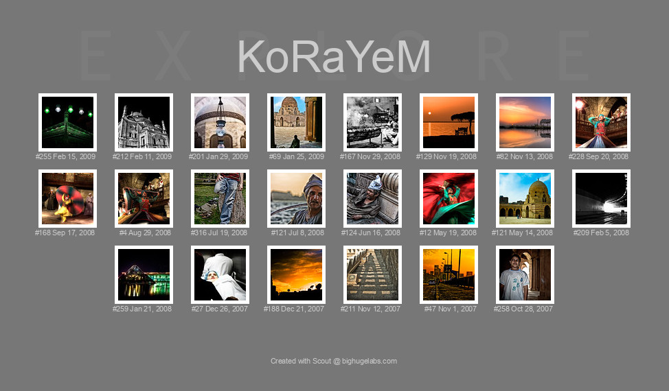 Find your photos in Flickr's Explore pages. Make a unique poster to show the world your achievement.