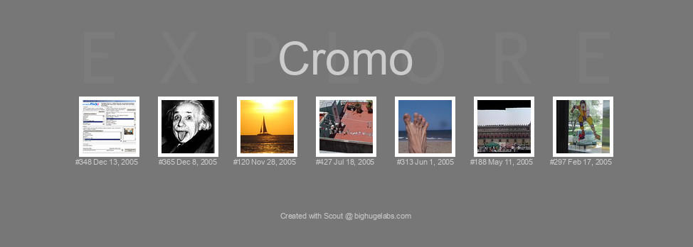 Find your photos in Flickr's Explore pages. Make a unique poster to show the world your achievement.