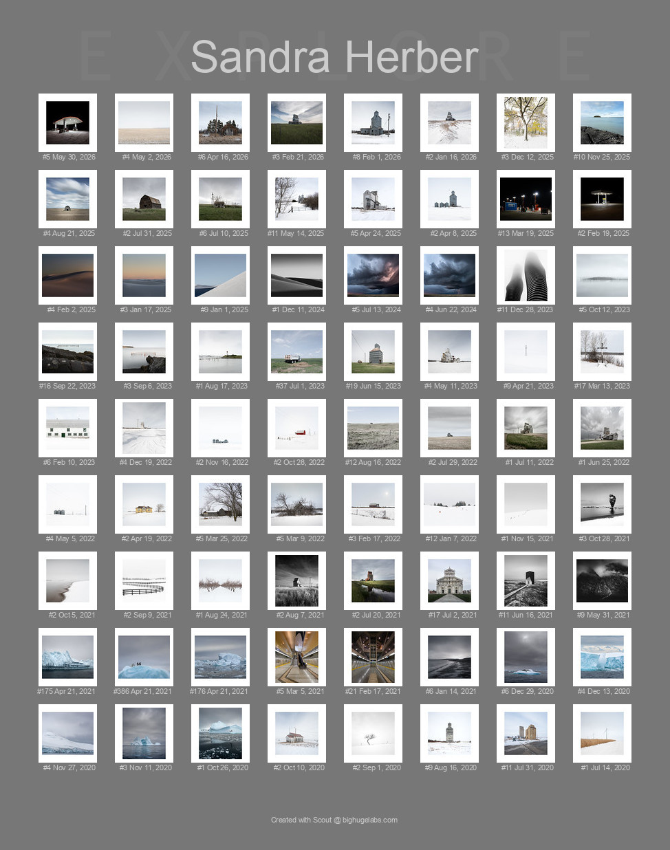Find your photos in Flickr's Explore pages. Make a unique poster to show the world your achievement.