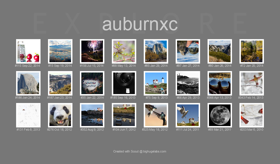 Find your photos in Flickr's Explore pages. Make a unique poster to show the world your achievement.