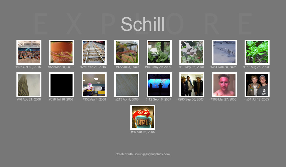 Find your photos in Flickr's Explore pages. Make a unique poster to show the world your achievement.