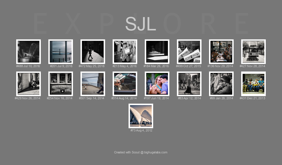 Find your photos in Flickr's Explore pages. Make a unique poster to show the world your achievement.