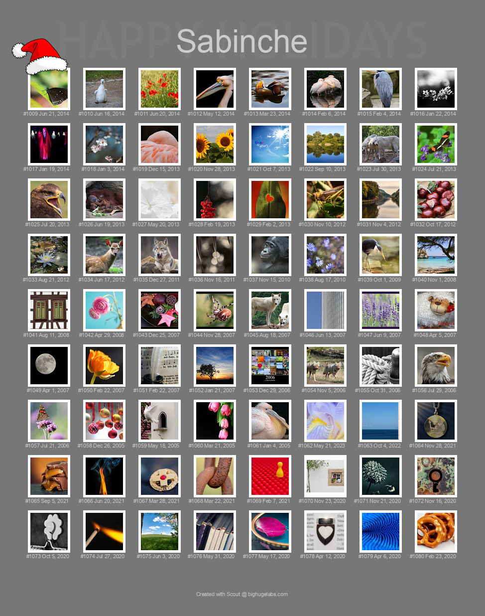 Find your photos in Flickr's Explore pages. Make a unique poster to show the world your achievement.