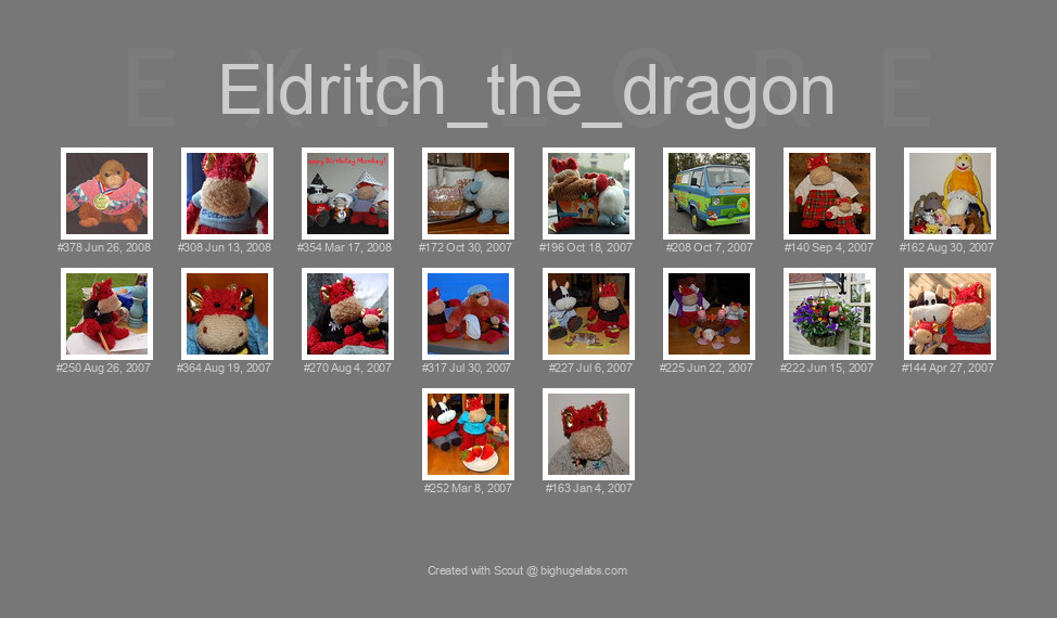 Find your photos in Flickr's Explore pages. Make a unique poster to show the world your achievement.