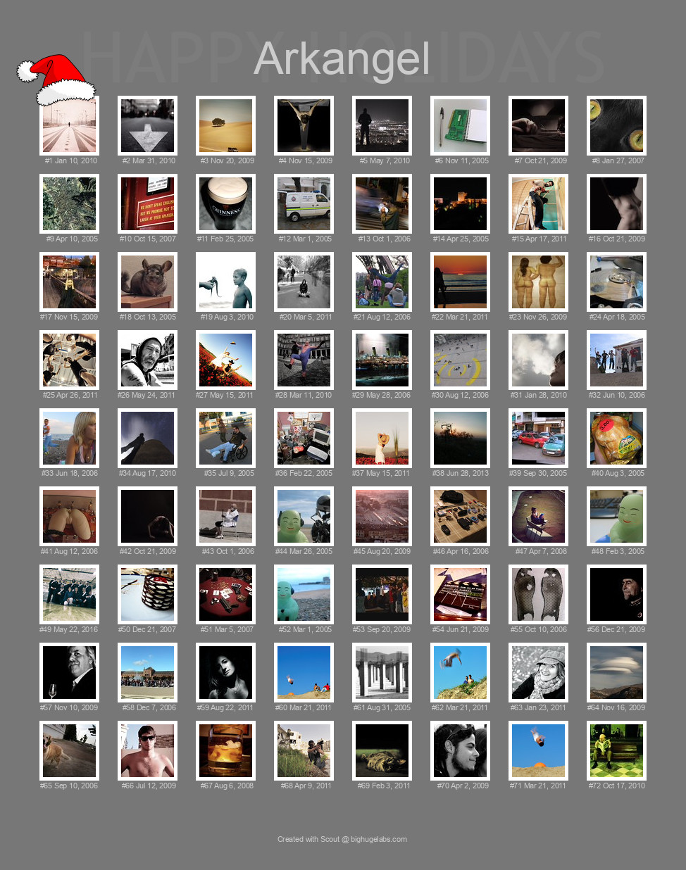 Find your photos in Flickr's Explore pages. Make a unique poster to show the world your achievement.