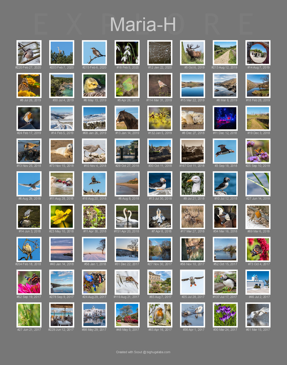 Find your photos in Flickr's Explore pages. Make a unique poster to show the world your achievement.