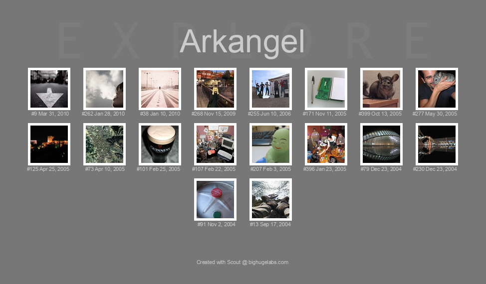 Find your photos in Flickr's Explore pages. Make a unique poster to show the world your achievement.