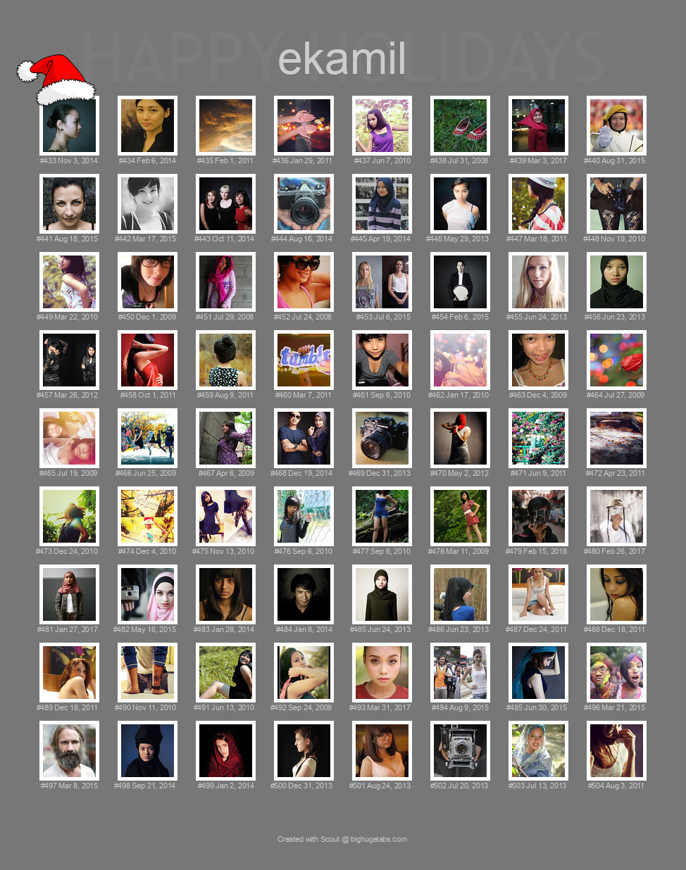 Find your photos in Flickr's Explore pages. Make a unique poster to show the world your achievement.