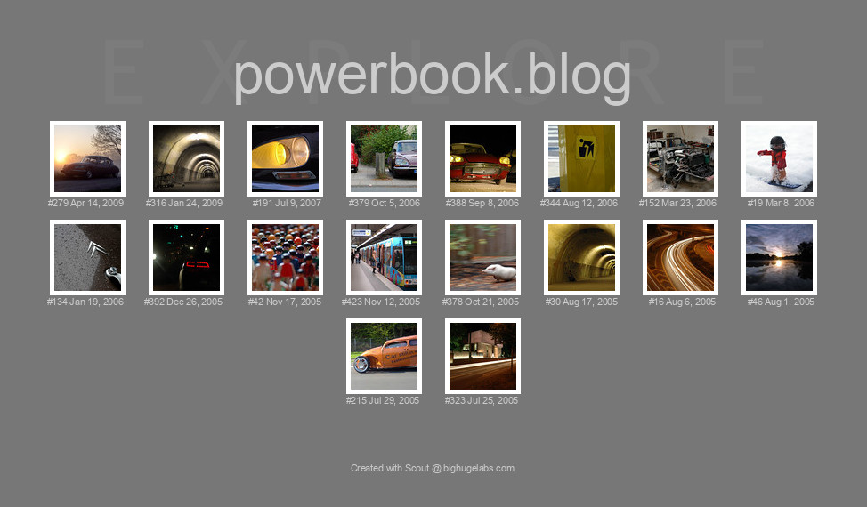 Find your photos in Flickr's Explore pages. Make a unique poster to show the world your achievement.