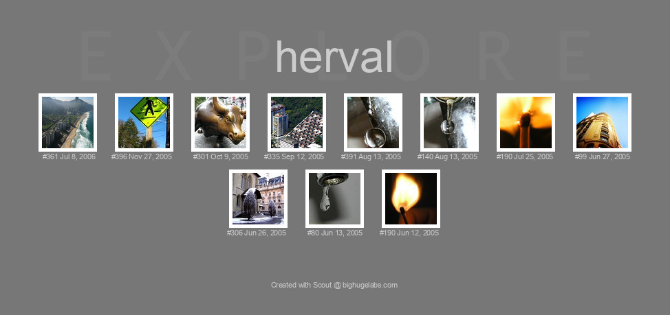 Find your photos in Flickr's Explore pages. Make a unique poster to show the world your achievement.