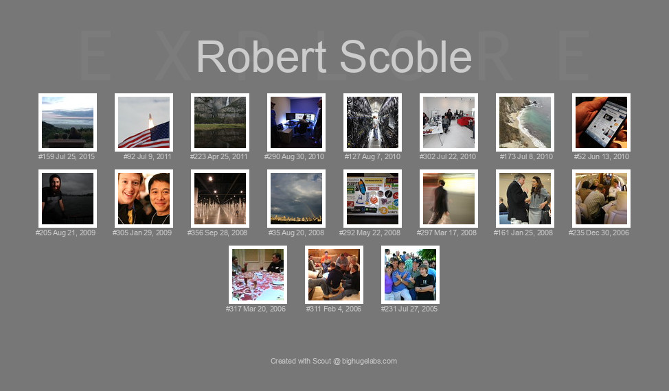 Find your photos in Flickr's Explore pages. Make a unique poster to show the world your achievement.