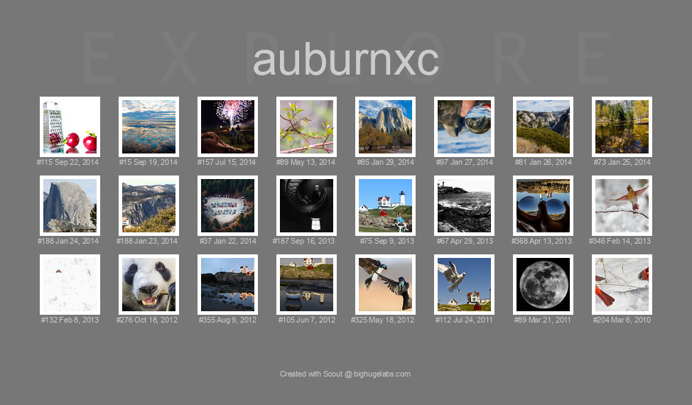 Find your photos in Flickr's Explore pages. Make a unique poster to show the world your achievement.