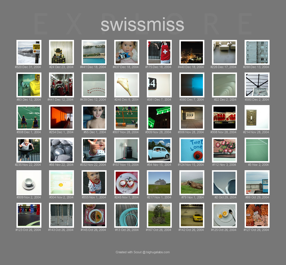 Find your photos in Flickr's Explore pages. Make a unique poster to show the world your achievement.