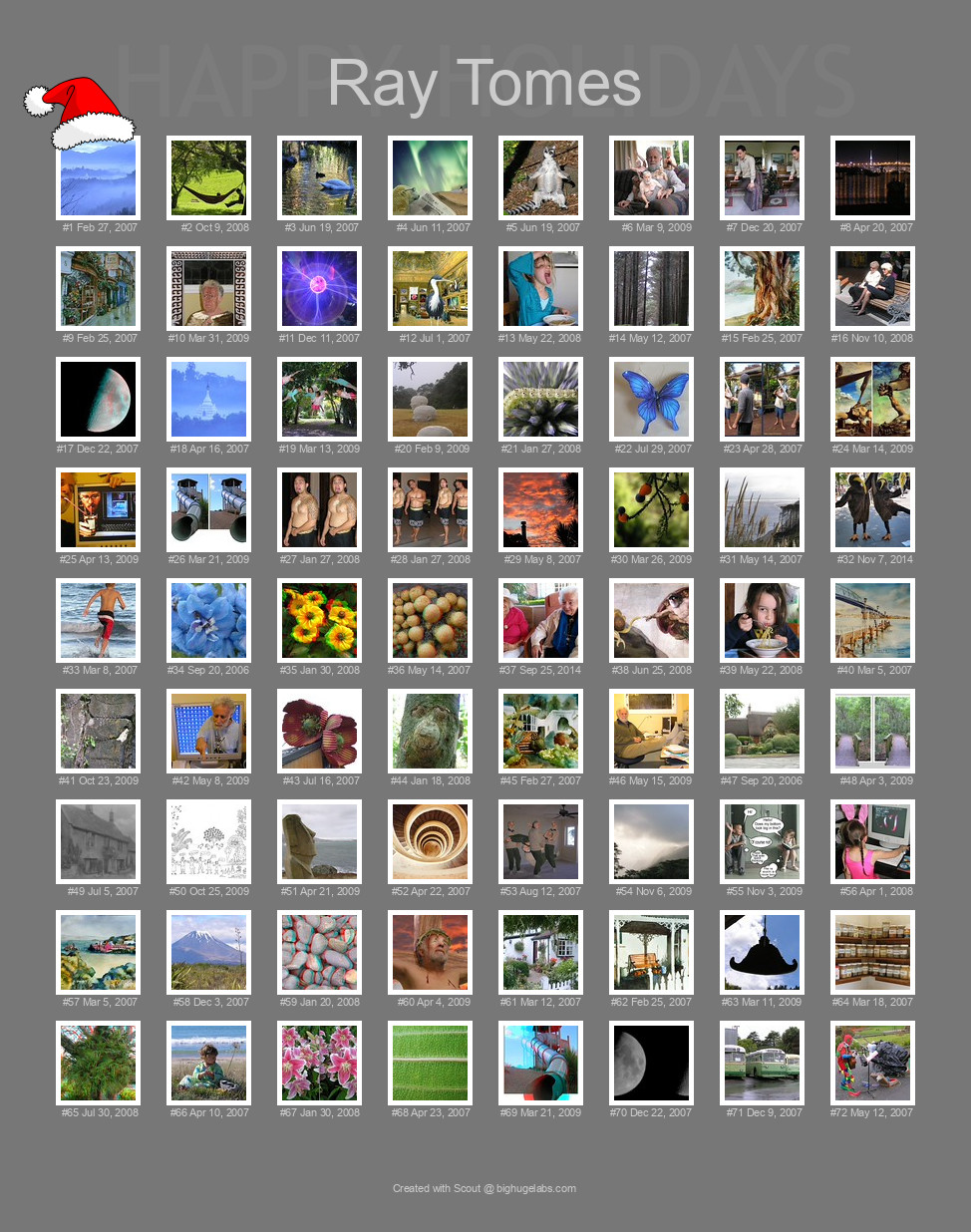 Find your photos in Flickr's Explore pages. Make a unique poster to show the world your achievement.