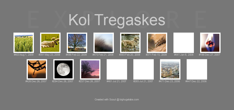 Find your photos in Flickr's Explore pages. Make a unique poster to show the world your achievement.