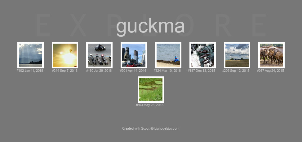 Find your photos in Flickr's Explore pages. Make a unique poster to show the world your achievement.