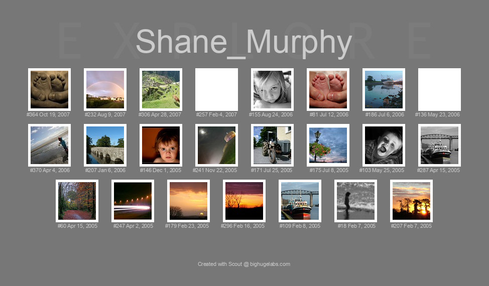 Find your photos in Flickr's Explore pages. Make a unique poster to show the world your achievement.