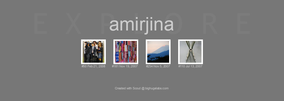 Find your photos in Flickr's Explore pages. Make a unique poster to show the world your achievement.