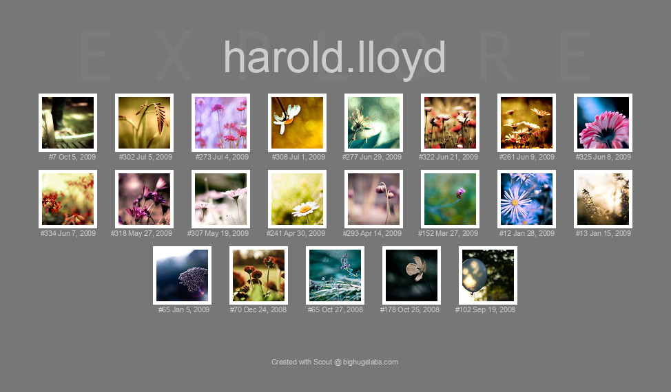 Find your photos in Flickr's Explore pages. Make a unique poster to show the world your achievement.