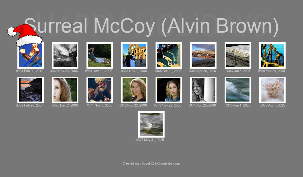 Find your photos in Flickr's Explore pages. Make a unique poster to show the world your achievement.