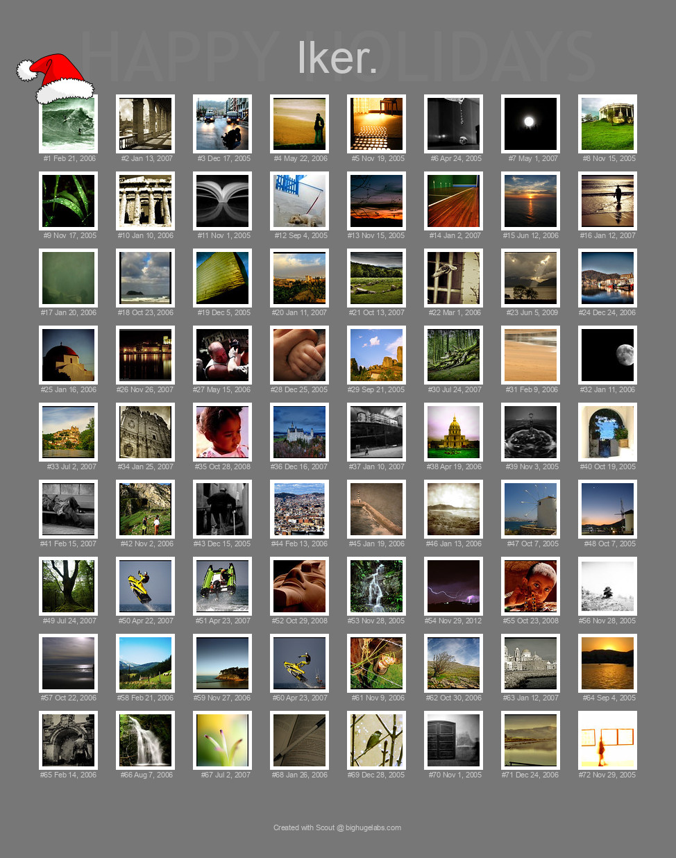 Find your photos in Flickr's Explore pages. Make a unique poster to show the world your achievement.