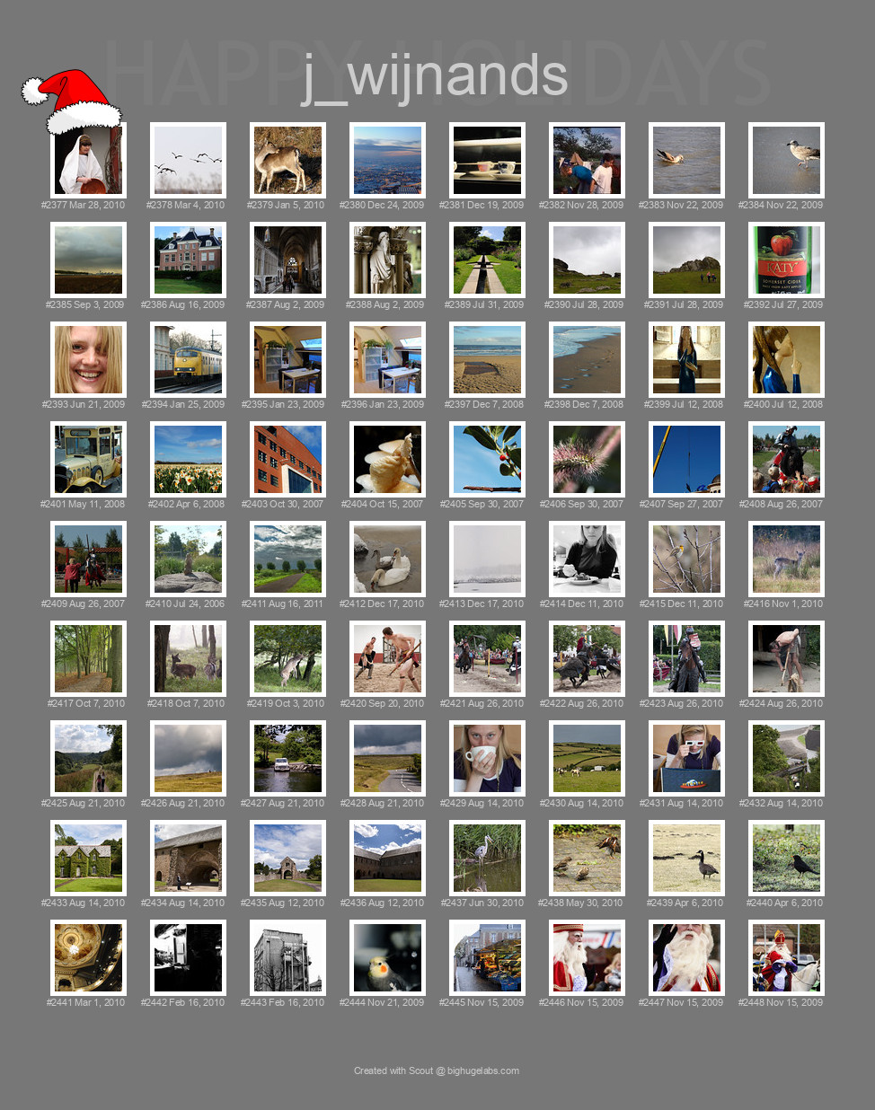 Find your photos in Flickr's Explore pages. Make a unique poster to show the world your achievement.