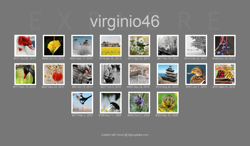 Find your photos in Flickr's Explore pages. Make a unique poster to show the world your achievement.