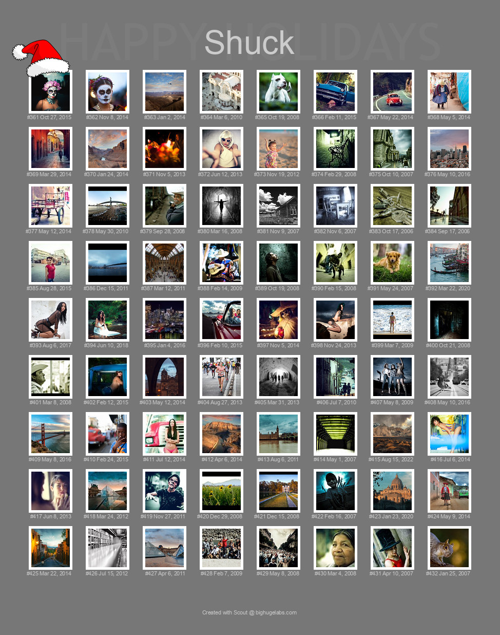 Find your photos in Flickr's Explore pages. Make a unique poster to show the world your achievement.