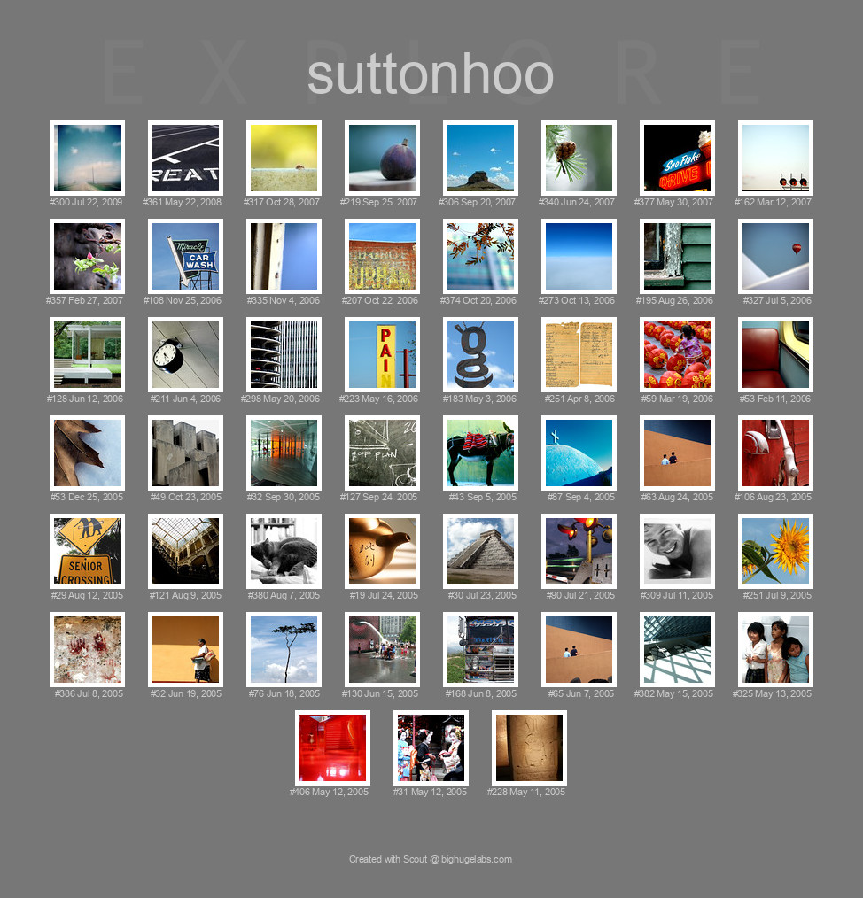 Find your photos in Flickr's Explore pages. Make a unique poster to show the world your achievement.