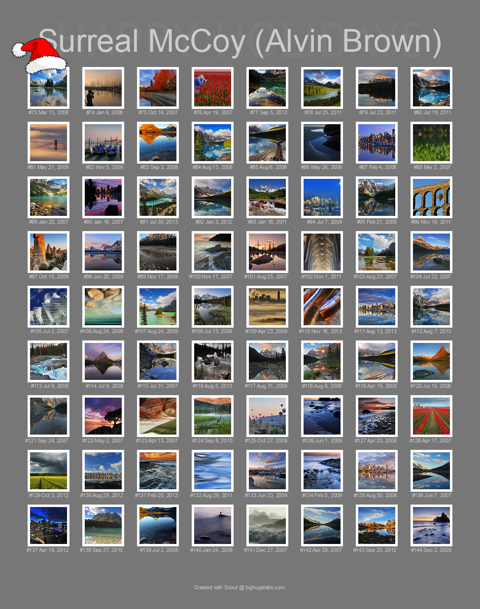 Find your photos in Flickr's Explore pages. Make a unique poster to show the world your achievement.