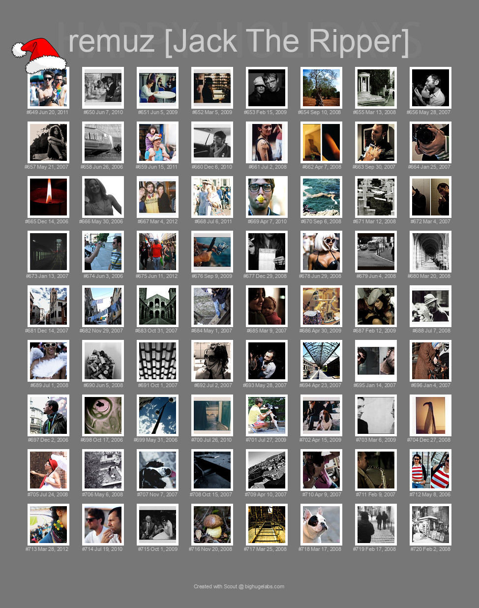 Find your photos in Flickr's Explore pages. Make a unique poster to show the world your achievement.