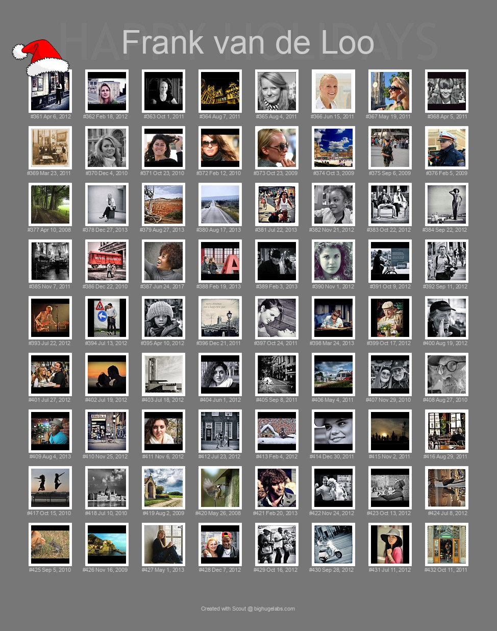 Find your photos in Flickr's Explore pages. Make a unique poster to show the world your achievement.