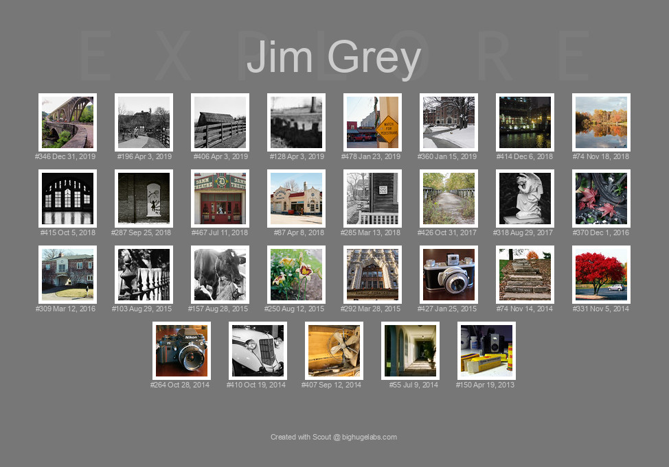 Find your photos in Flickr's Explore pages. Make a unique poster to show the world your achievement.