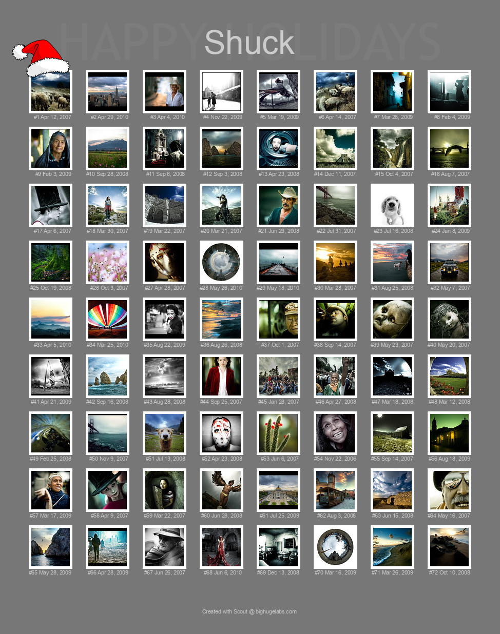 Find your photos in Flickr's Explore pages. Make a unique poster to show the world your achievement.