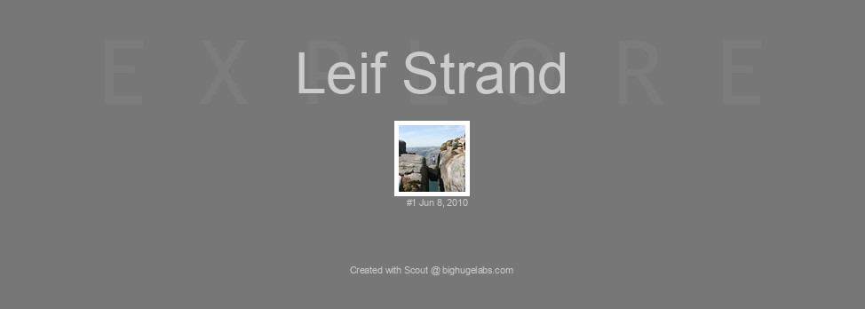 Find your photos in Flickr's Explore pages. Make a unique poster to show the world your achievement.