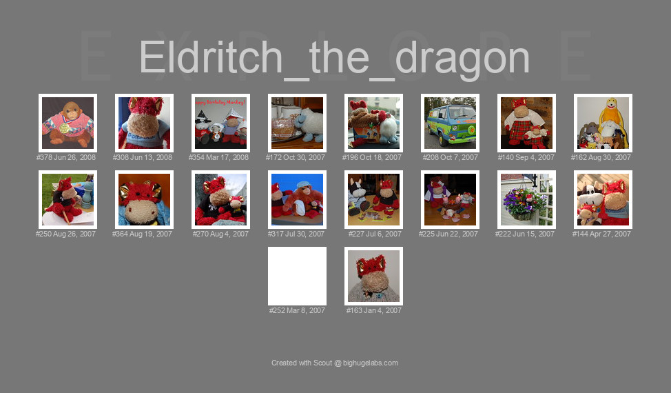 Find your photos in Flickr's Explore pages. Make a unique poster to show the world your achievement.