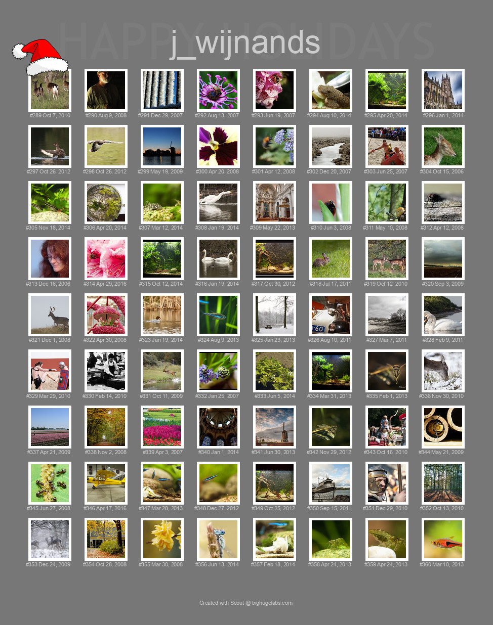 Find your photos in Flickr's Explore pages. Make a unique poster to show the world your achievement.