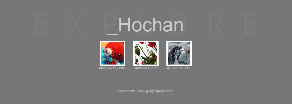 Find your photos in Flickr's Explore pages. Make a unique poster to show the world your achievement.