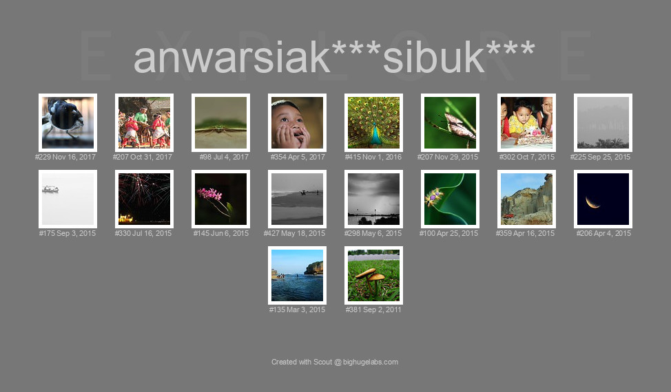 Find your photos in Flickr's Explore pages. Make a unique poster to show the world your achievement.