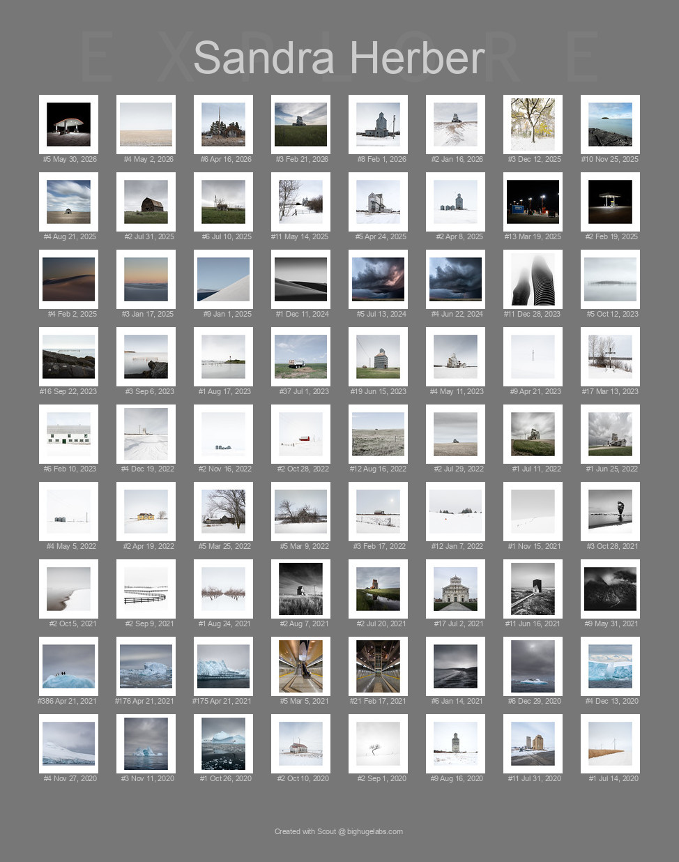 Find your photos in Flickr's Explore pages. Make a unique poster to show the world your achievement.