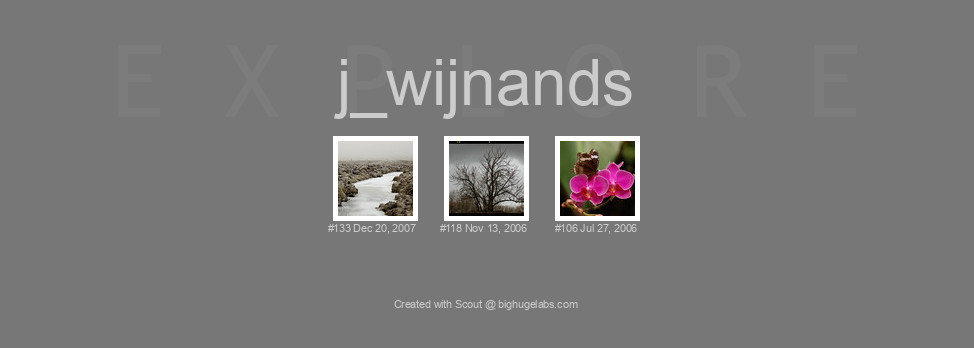 Find your photos in Flickr's Explore pages. Make a unique poster to show the world your achievement.