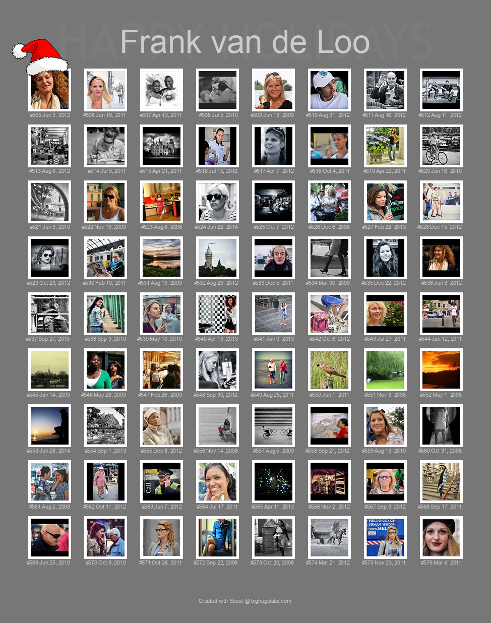 Find your photos in Flickr's Explore pages. Make a unique poster to show the world your achievement.