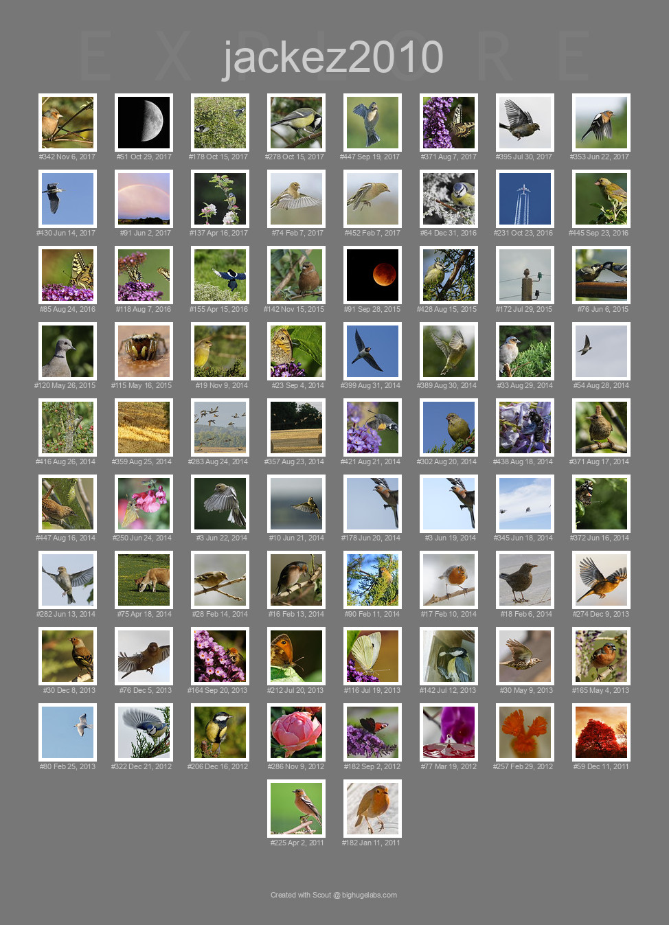 Find your photos in Flickr's Explore pages. Make a unique poster to show the world your achievement.