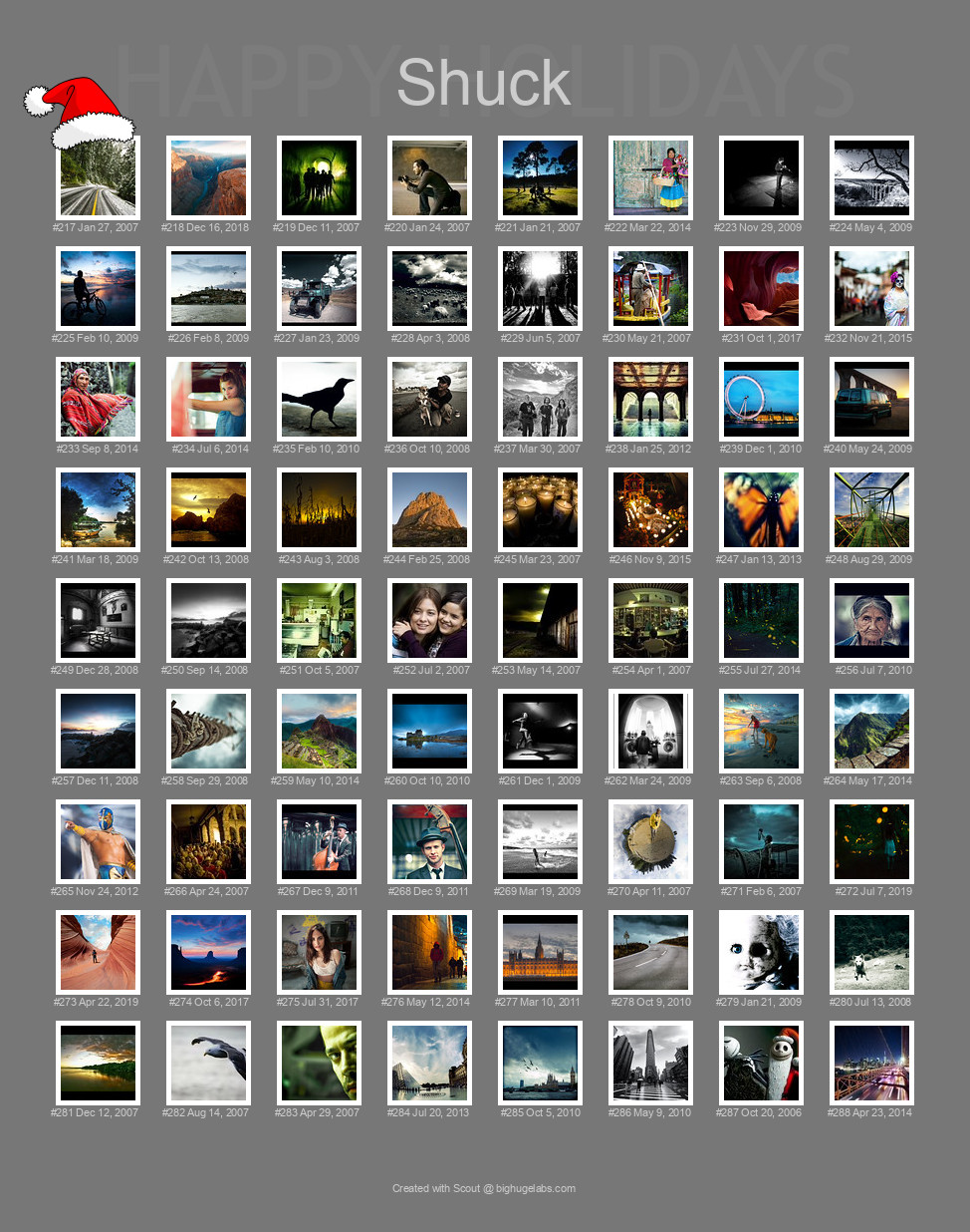 Find your photos in Flickr's Explore pages. Make a unique poster to show the world your achievement.