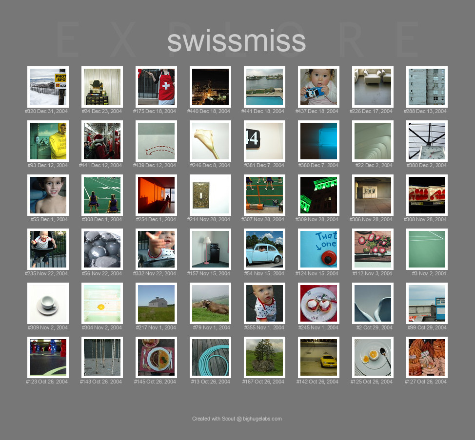 Find your photos in Flickr's Explore pages. Make a unique poster to show the world your achievement.