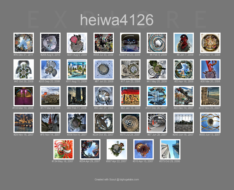 Find your photos in Flickr's Explore pages. Make a unique poster to show the world your achievement.