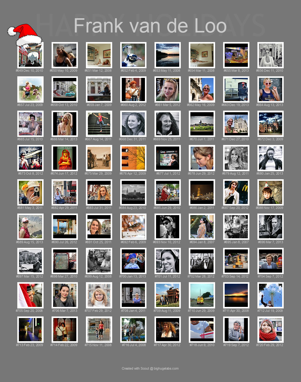 Find your photos in Flickr's Explore pages. Make a unique poster to show the world your achievement.