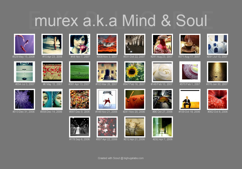Find your photos in Flickr's Explore pages. Make a unique poster to show the world your achievement.