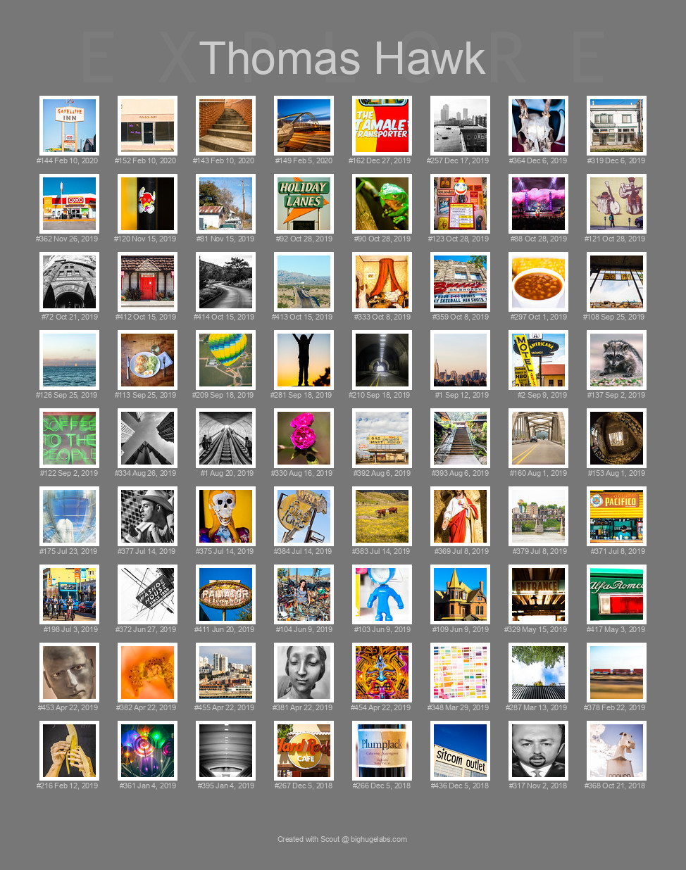 Find your photos in Flickr's Explore pages. Make a unique poster to show the world your achievement.