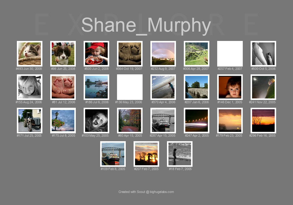 Find your photos in Flickr's Explore pages. Make a unique poster to show the world your achievement.